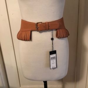 NWT BCBGMAXAZRIA Camel Colored Belt Sz M